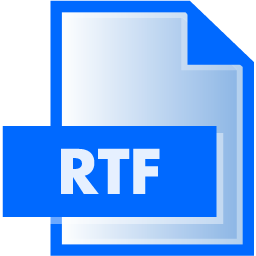 RTF File Extension Icon 256x256 png